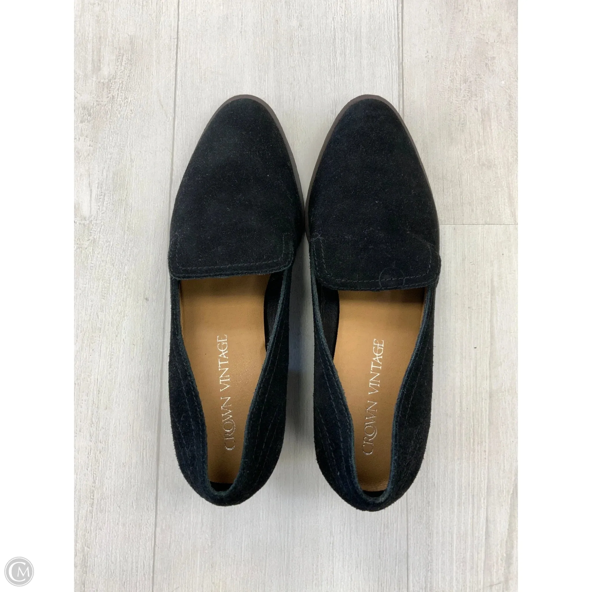 Shoes Flats By Crown Vintage In Black, Size: 8.5