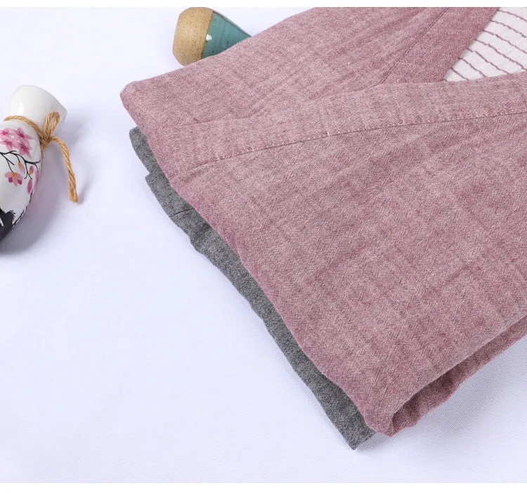 Soft Cotton Pajamas Kimono Robe