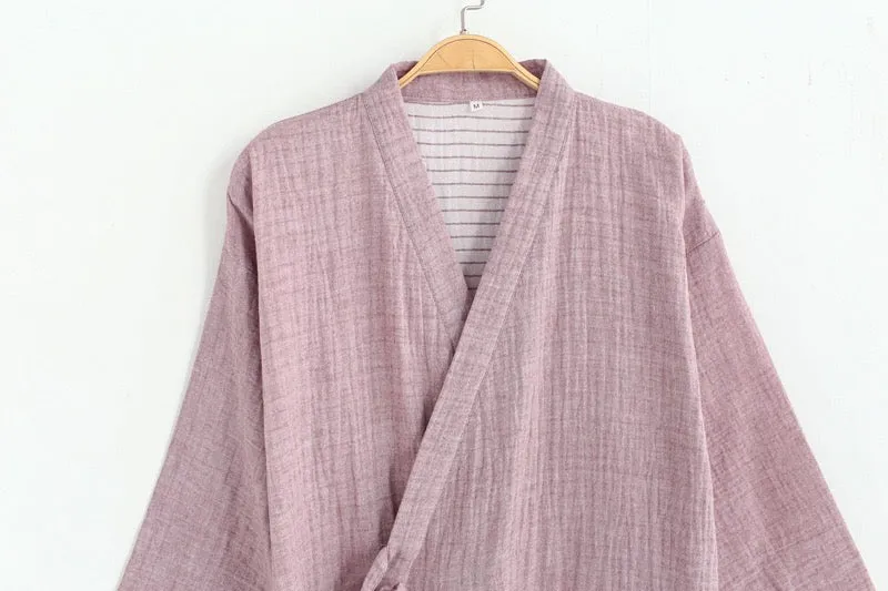 Soft Cotton Pajamas Kimono Robe