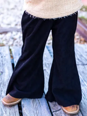 Southern Grace Girl's In the Dark of Night Flare Pants, Black