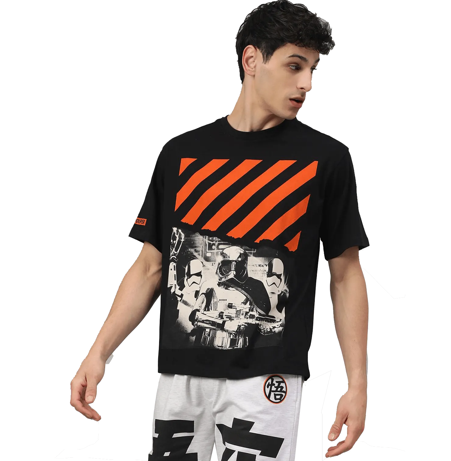 Star Wars 0473 Black Loose Fit Mens T Shirt