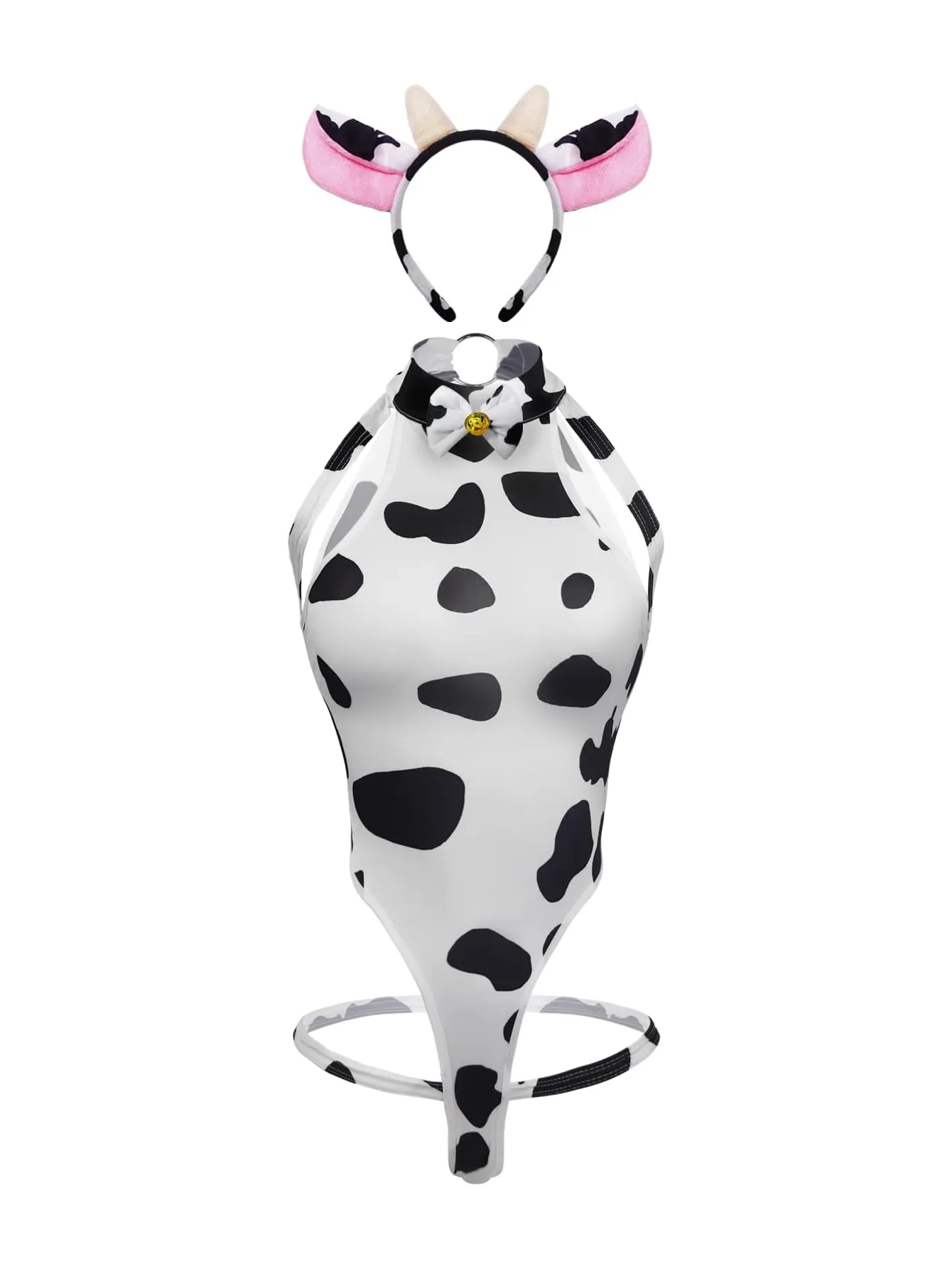 T-1022 The new sexy open-file no-take cow onesie