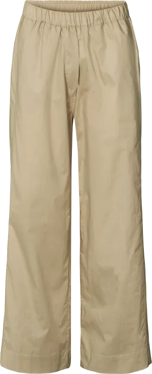 Thilde Pant Cotton Poplin - Chinchilla