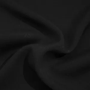 Vasy Black Wool Crêpe - COUPON 65CM