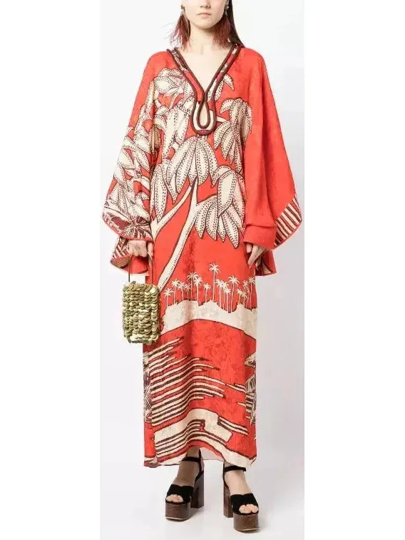 Women’s African Oriental Long Tunic Dress