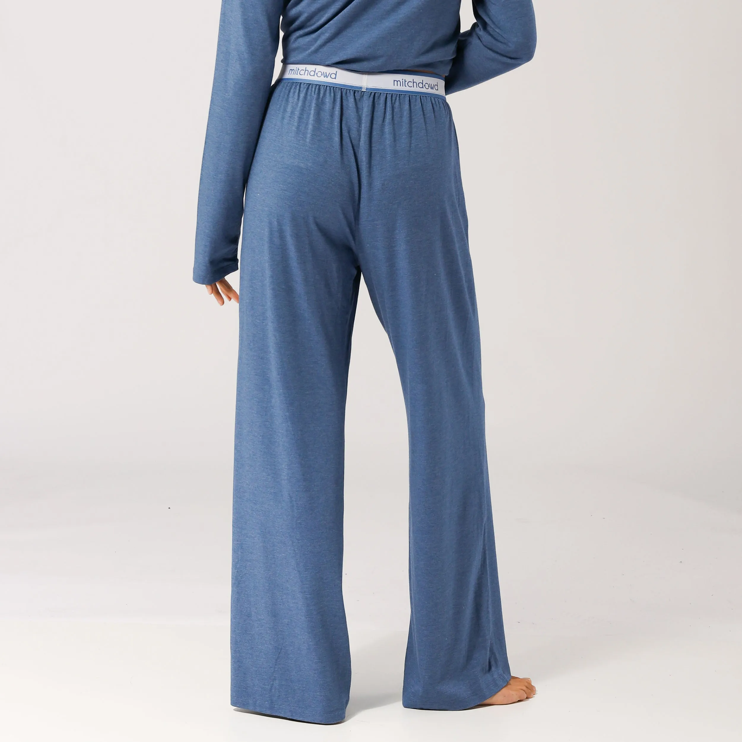 Women's Bamboo Knit Sleep Pants - Blue Marle