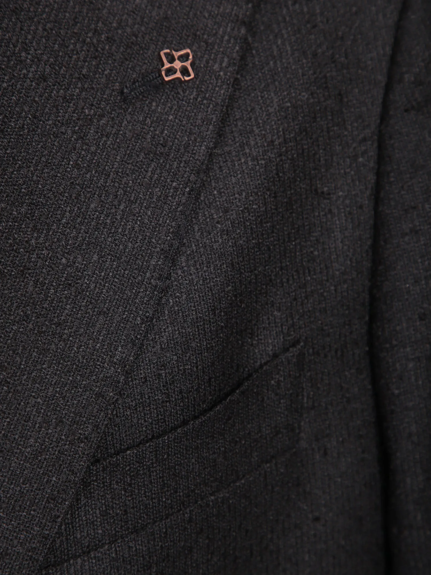 Wool-blend black jacket
