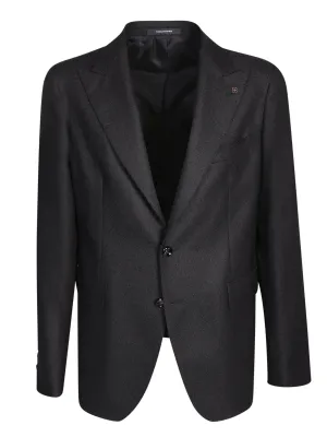 Wool-blend black jacket