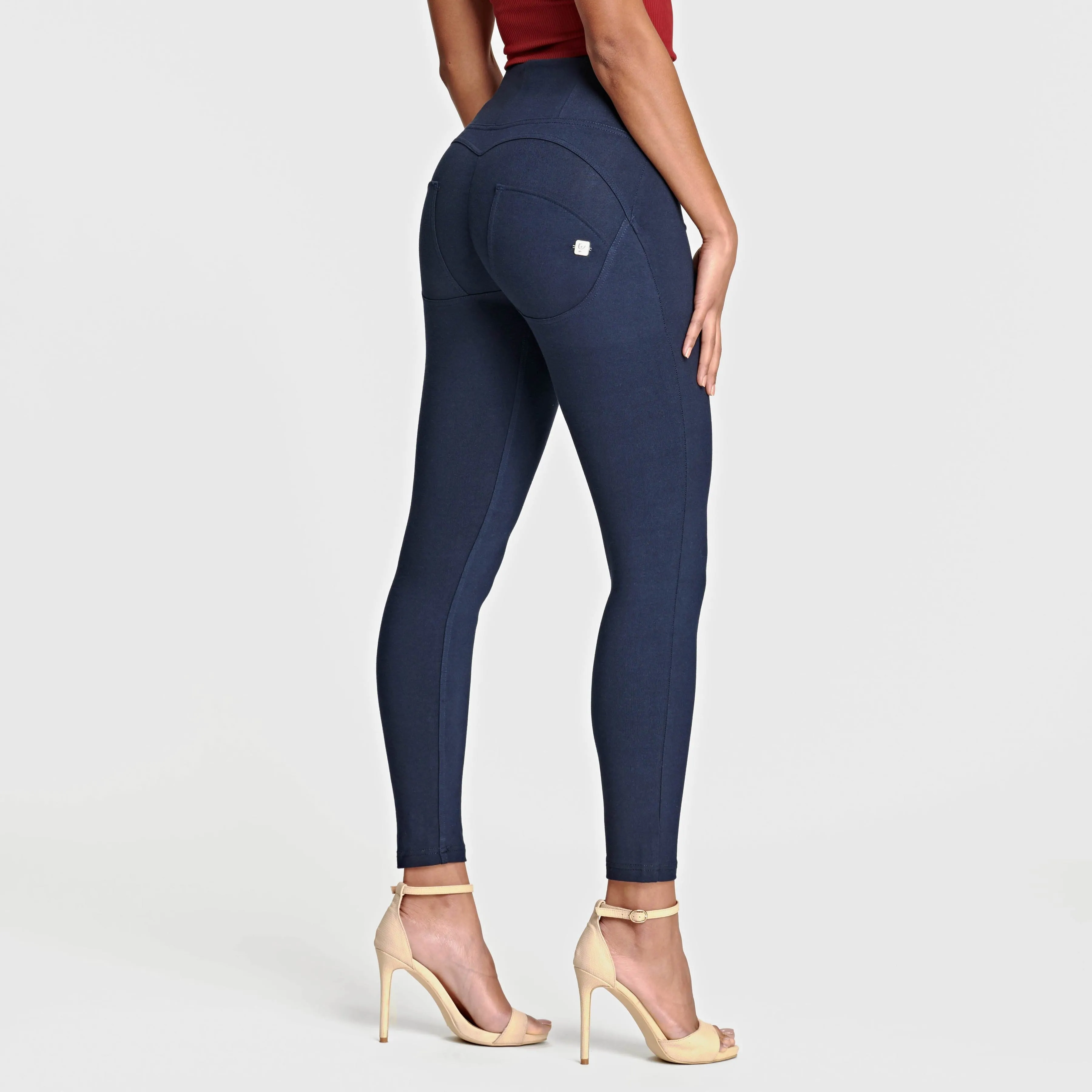 WR.UP Fashion - High Waisted - 7/8 Length - Navy Blue