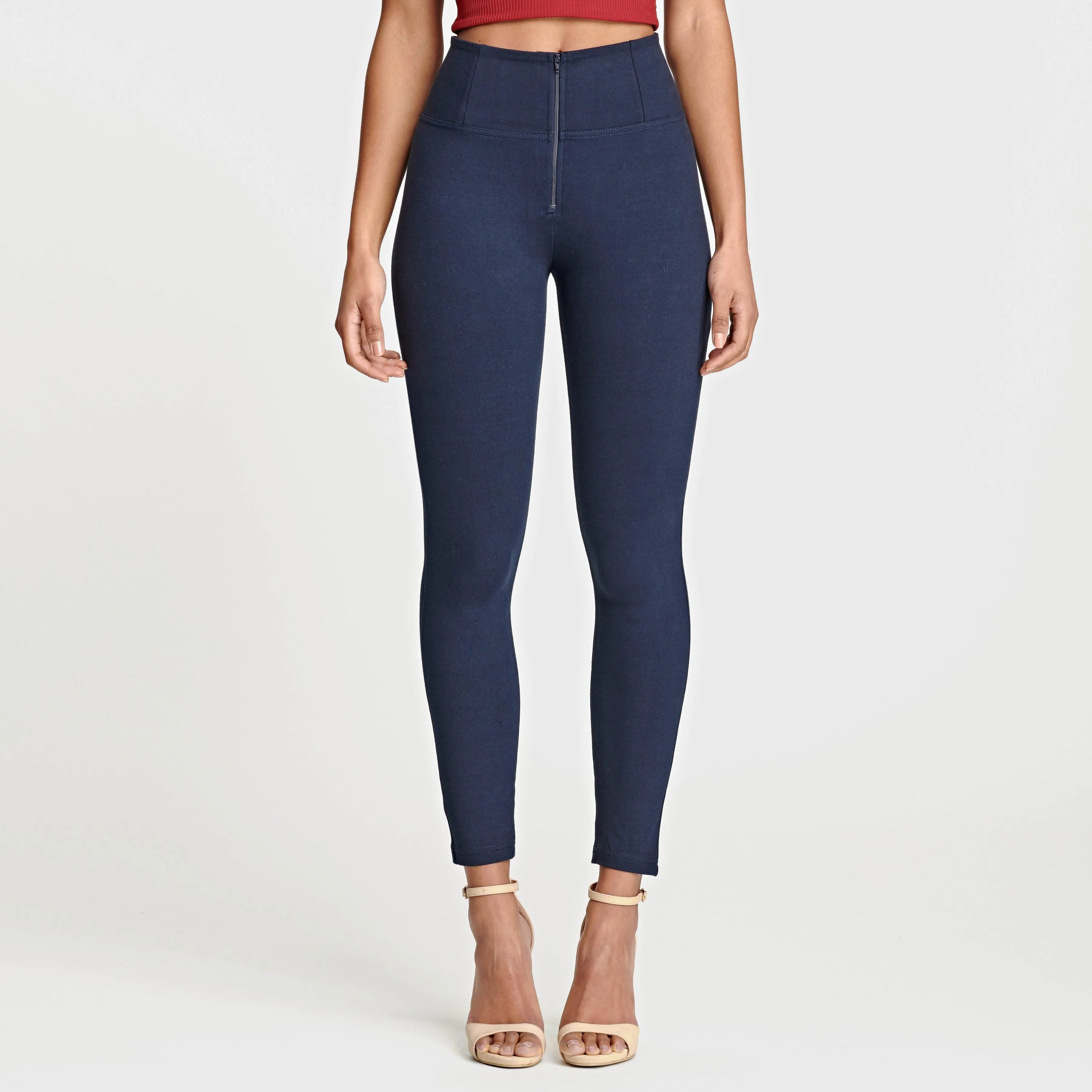 WR.UP Fashion - High Waisted - 7/8 Length - Navy Blue