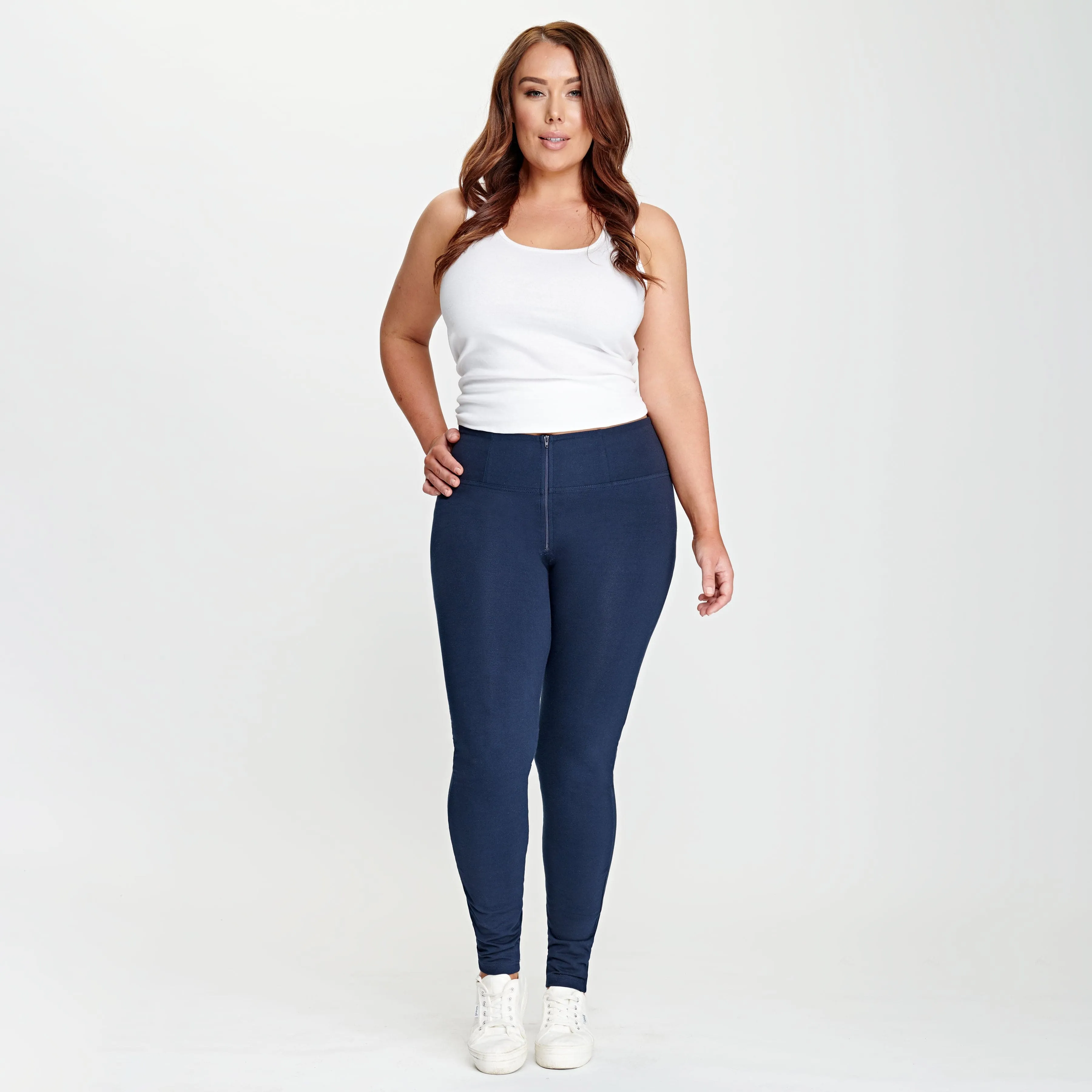 WR.UP Fashion - High Waisted - Full Length - Navy Blue