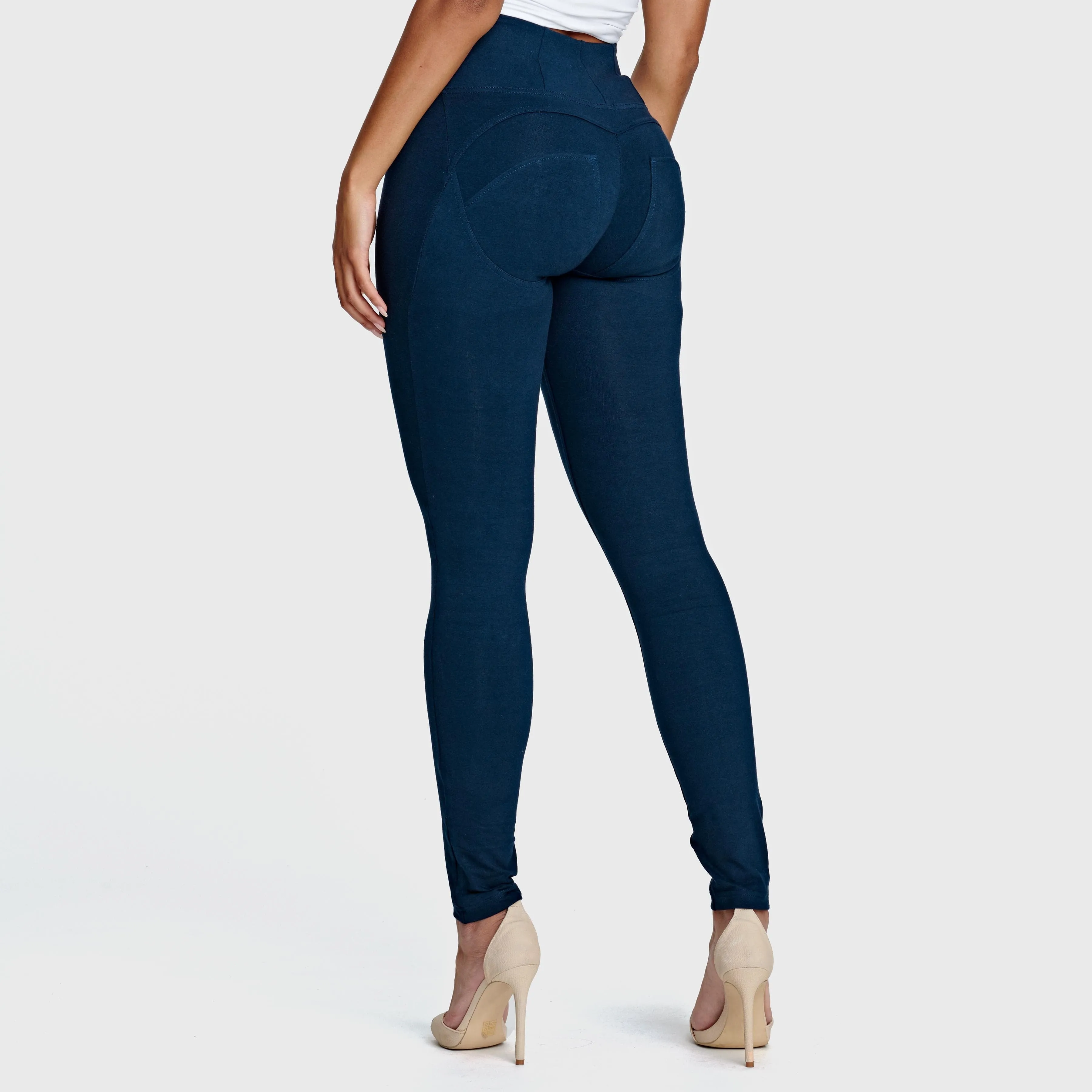 WR.UP Fashion - High Waisted - Full Length - Navy Blue