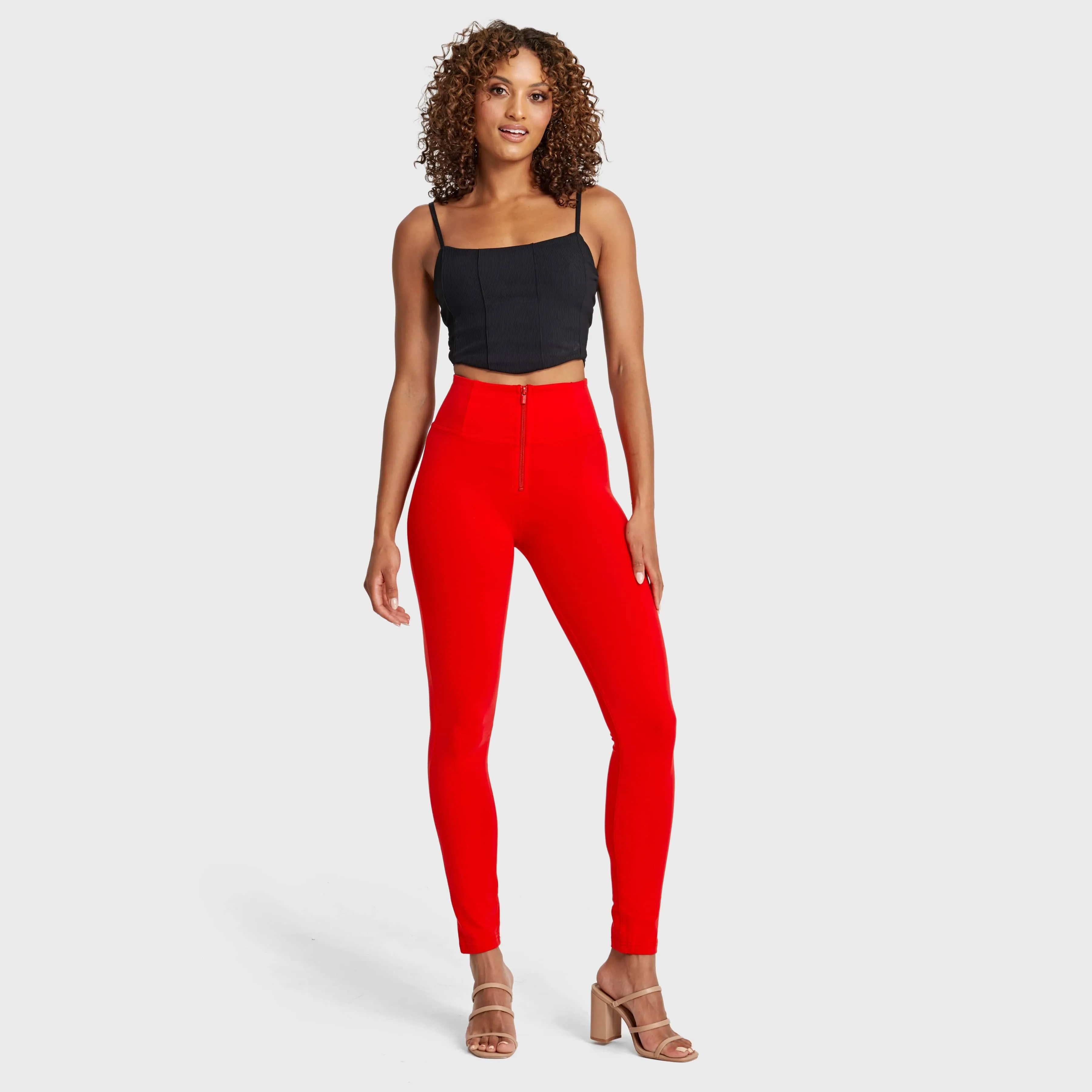 WR.UP Fashion - High Waisted - Full Length - Red