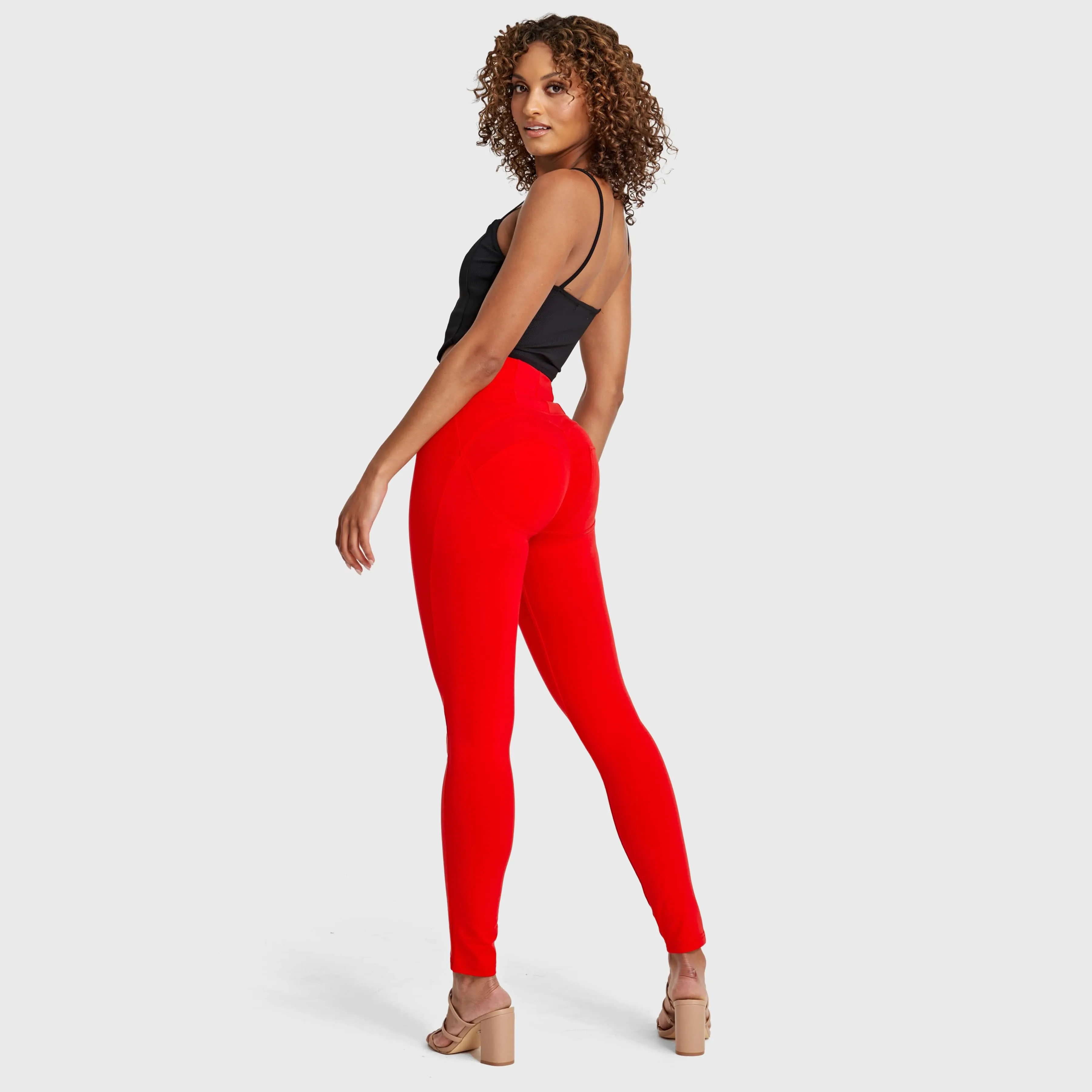 WR.UP Fashion - High Waisted - Full Length - Red