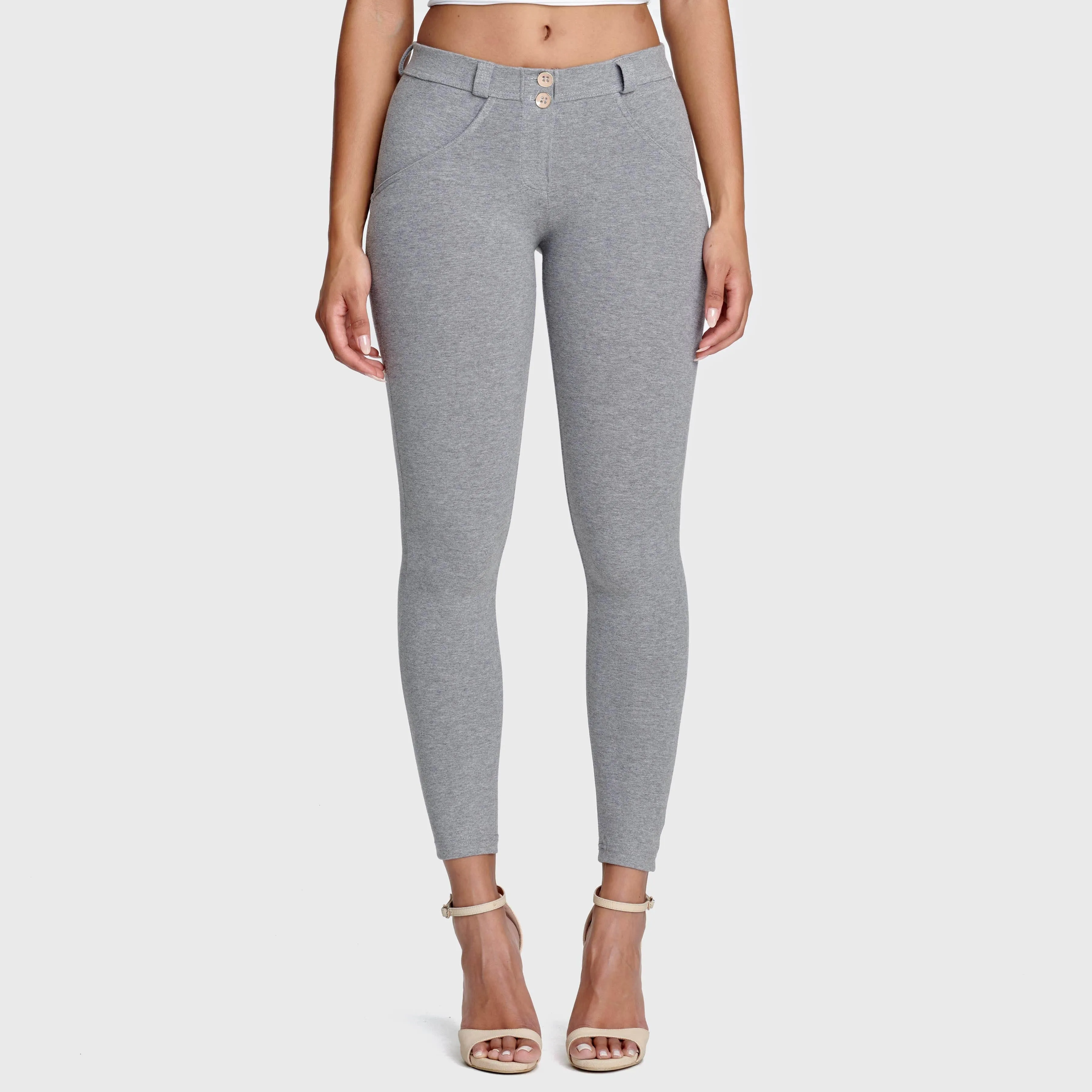 WR.UP Fashion - Mid Rise - 7/8 Length - Melange Grey