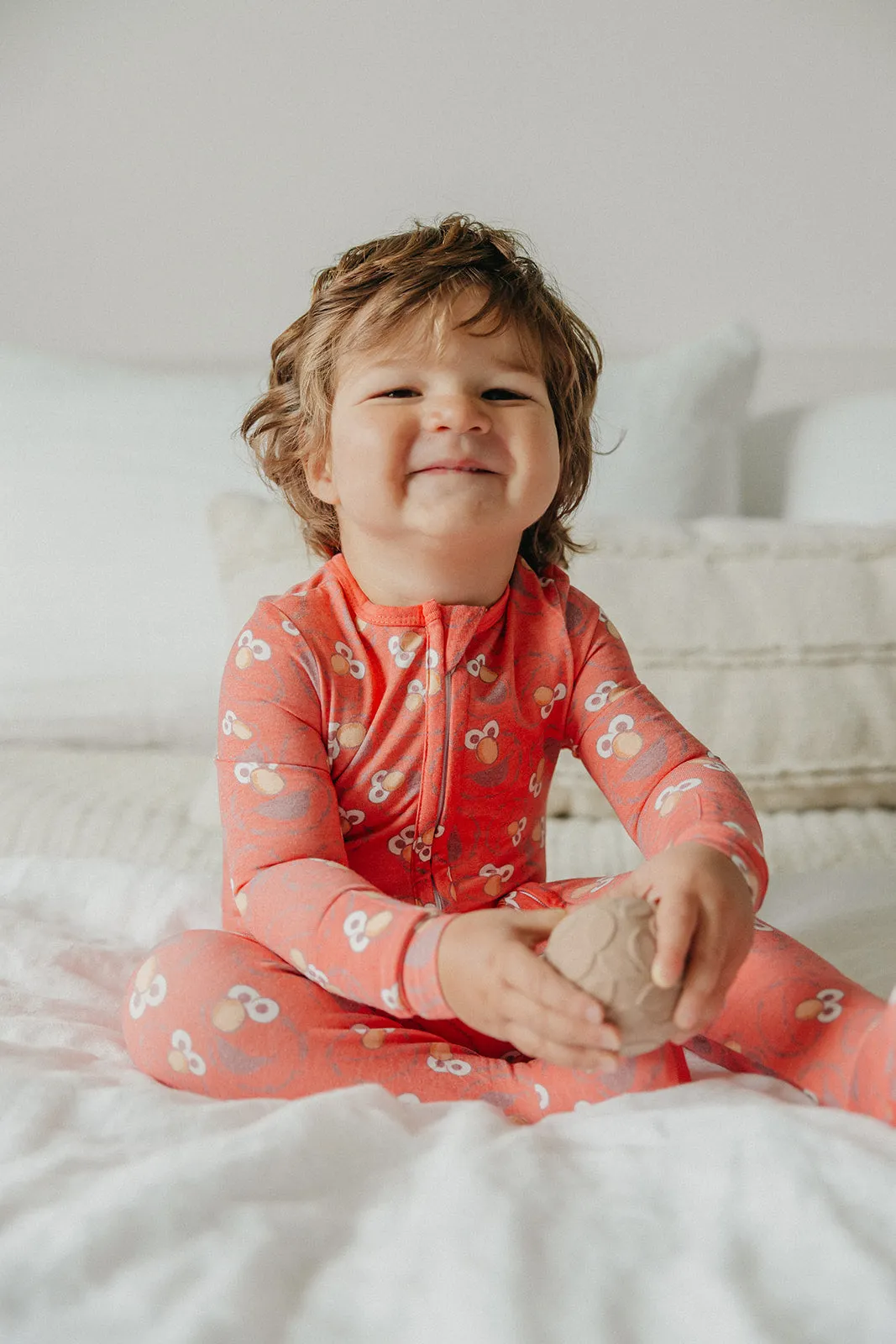Zip-Up Footie Pajama - Elmo